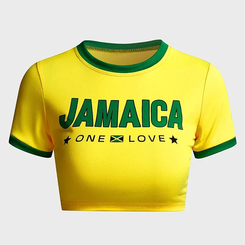 Camiseta Corta Estética Retro