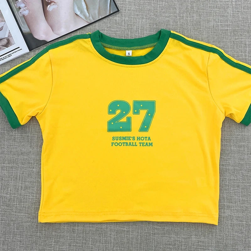 Camiseta Corta Estética Retro