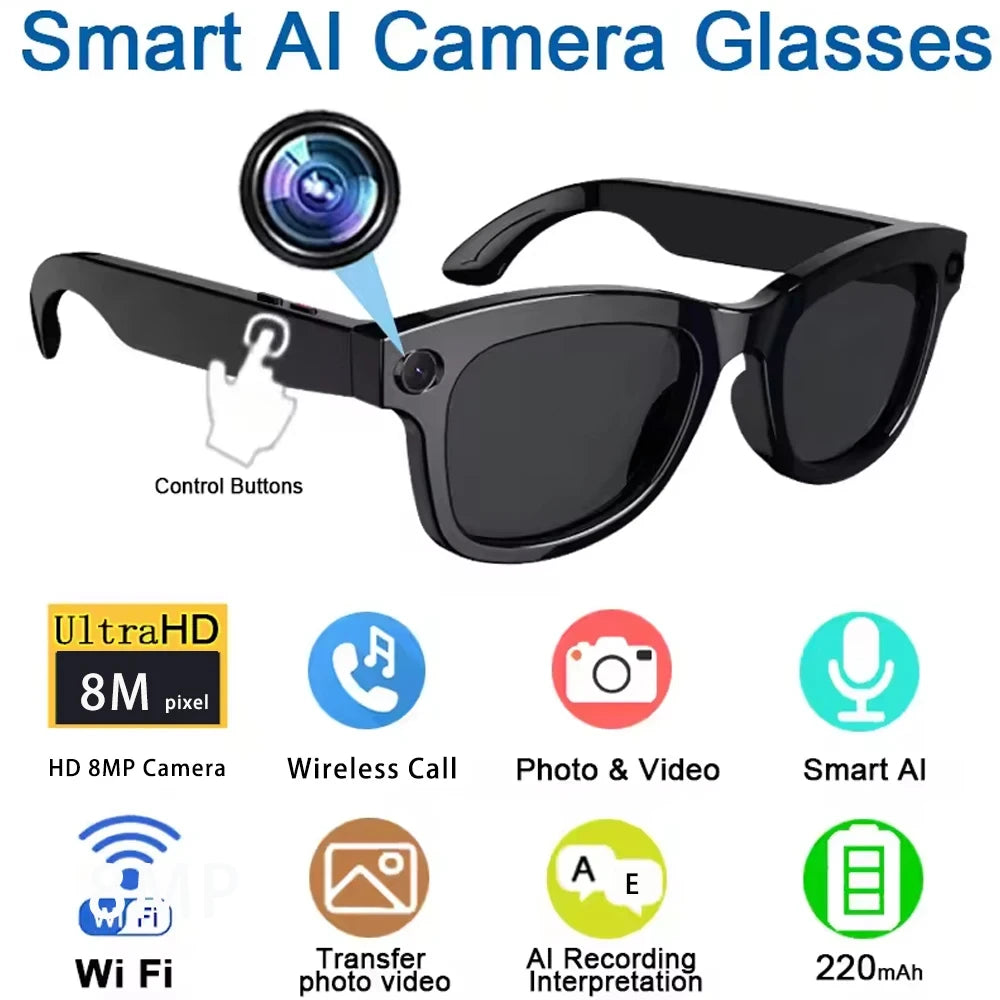 Gafas inteligentes con cámara manos libres