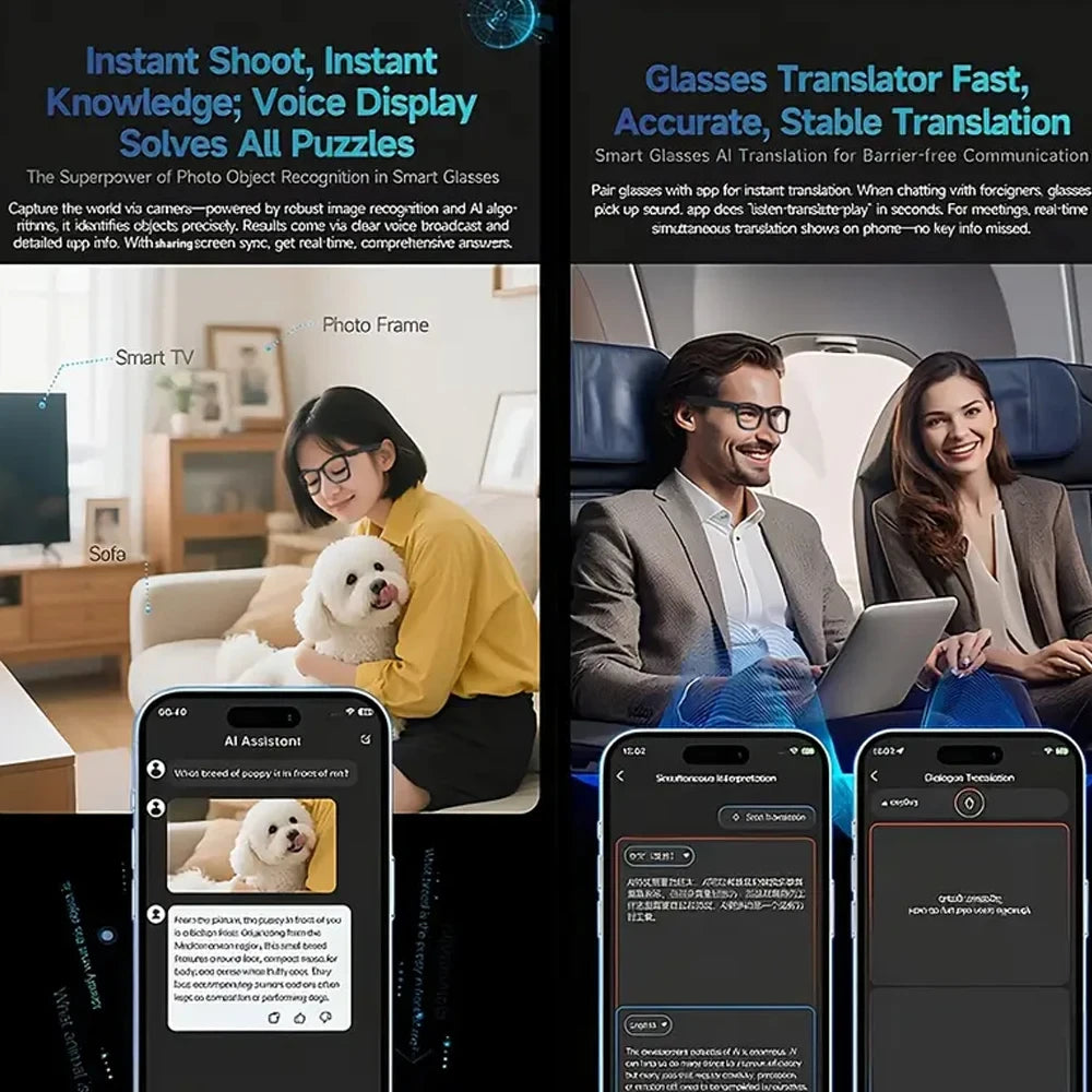 Gafas inteligentes con cámara manos libres