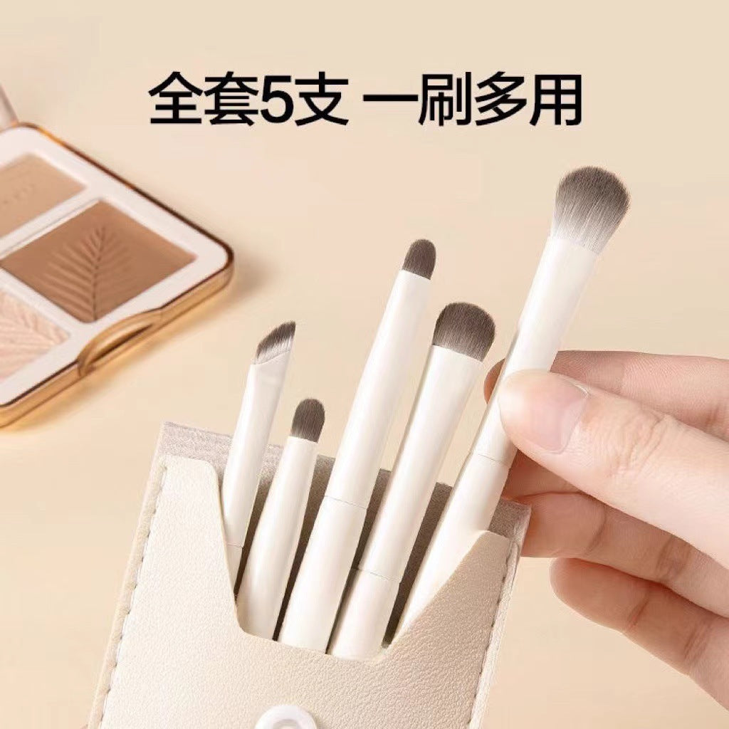 Large Set of 12 Cloud Porcelain Makeup Brushes: Eyeshadow Brush, Blade Brush, Loose Powder Brush, Contour Brush, Nose Shadow Brush, Complete Beginner Set